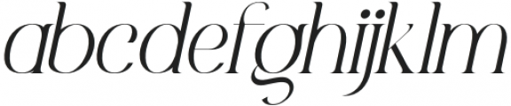 ElKatanaAltLight-Italic otf (300) Font LOWERCASE