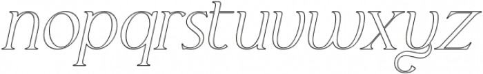 ElKatanaAltLightOutline-Italic otf (300) Font LOWERCASE