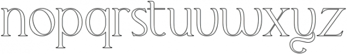 ElKatanaAltLightOutline otf (300) Font LOWERCASE