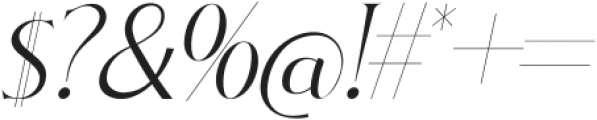 ElKatanaLight-Italic otf (300) Font OTHER CHARS