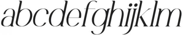 ElKatanaLight-Italic otf (300) Font LOWERCASE