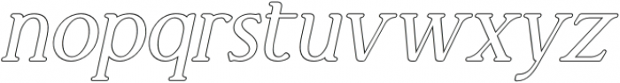 ElKatanaMediumOutline-Italic otf (500) Font LOWERCASE