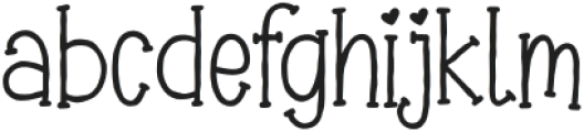 Elabora Regular otf (400) Font LOWERCASE