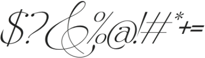 Elagern Italic otf (400) Font OTHER CHARS