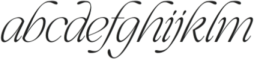 Elagern Italic otf (400) Font LOWERCASE
