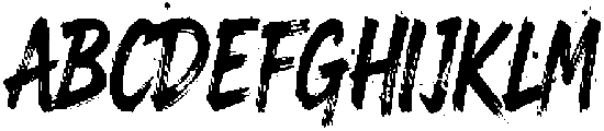 Elanova Brush Bold otf (700) Font UPPERCASE