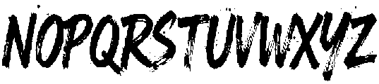 Elanova Brush Bold otf (700) Font UPPERCASE