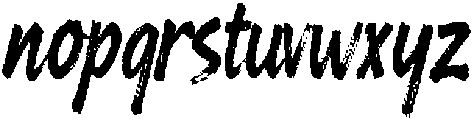 Elanova Brush Bold otf (700) Font LOWERCASE
