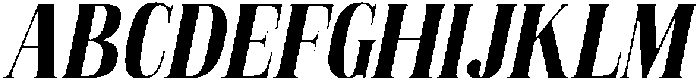 Elanova Serif Bold Italic otf (700) Font UPPERCASE