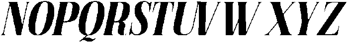 Elanova Serif Bold Italic otf (700) Font UPPERCASE
