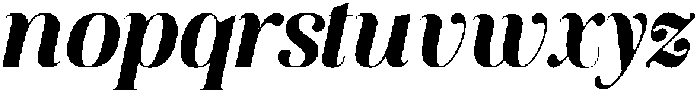 Elanova Serif Bold Italic otf (700) Font LOWERCASE