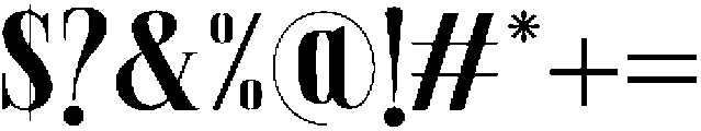 Elanova Serif Bold otf (700) Font OTHER CHARS