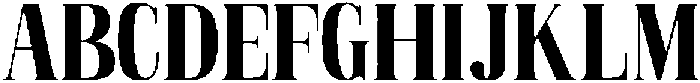 Elanova Serif Bold otf (700) Font UPPERCASE