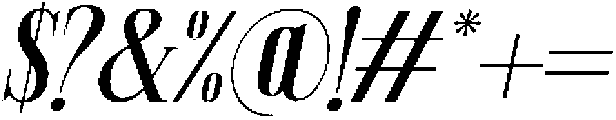 Elanova Serif Regular Italic otf (400) Font OTHER CHARS