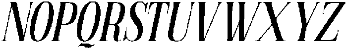 Elanova Serif Regular Italic otf (400) Font UPPERCASE