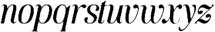 Elanova Serif Regular Italic otf (400) Font LOWERCASE