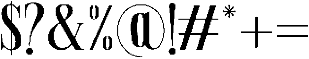 Elanova Serif Regular otf (400) Font OTHER CHARS