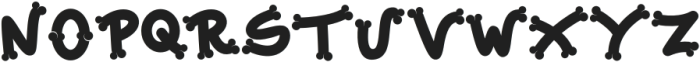 Elastic Bones otf (400) Font UPPERCASE