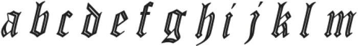 Elastic Gore Old Italic Regular otf (400) Font LOWERCASE