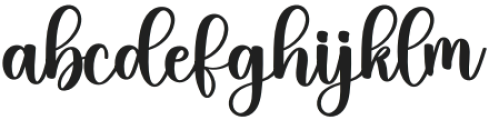 Elastic Regular otf (400) Font LOWERCASE