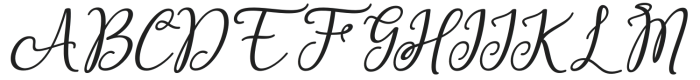 Elation Script Italic Regular otf (400) Font UPPERCASE