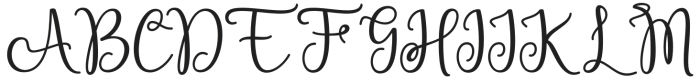 Elation Script Regular otf (400) Font UPPERCASE