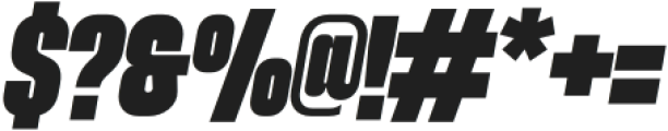 Elbaf Extra Bold Italic otf (700) Font OTHER CHARS