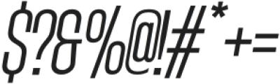 Elbaf Extra Light Italic otf (200) Font OTHER CHARS
