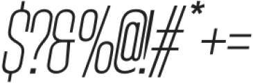 Elbaf Thin Italic otf (100) Font OTHER CHARS