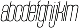 Elbaf Thin Italic otf (100) Font LOWERCASE