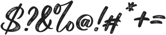 Elbrush Signation Script otf (400) Font OTHER CHARS