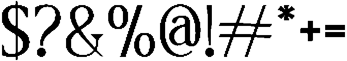 Elcherin Regular otf (400) Font OTHER CHARS