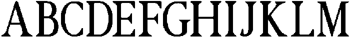 Elcherin Regular otf (400) Font UPPERCASE