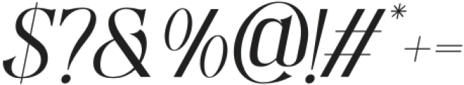 Eldeline Italic Regular otf (400) Font OTHER CHARS