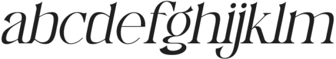 Eldeline Italic Regular otf (400) Font LOWERCASE