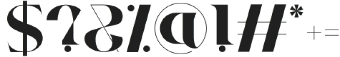 Eldritch Vanguard Bold otf (700) Font OTHER CHARS