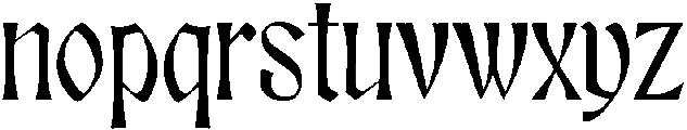 Eleanora Regular otf (400) Font LOWERCASE