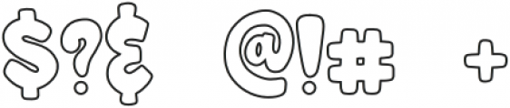 Electric Font - Outline Regular otf (400) Font OTHER CHARS