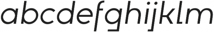 Electronica Regular Italic otf (400) Font LOWERCASE