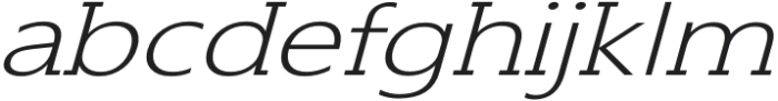 Eledonia Expanded Italic otf (400) Font LOWERCASE