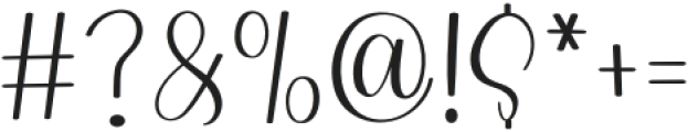 Elegance Calligraphy Regular otf (400) Font OTHER CHARS