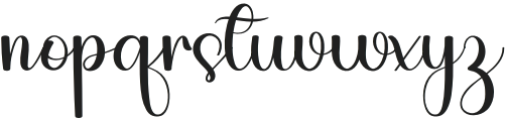 Elegance Calligraphy Regular otf (400) Font LOWERCASE