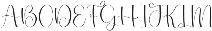 Elegant Alphabet Regular otf (400) Font UPPERCASE