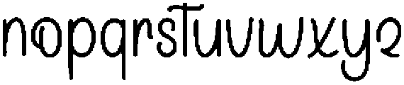 Elegant Autography Regular otf (400) Font LOWERCASE