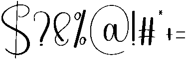 Elegant Embroidery Regular otf (400) Font OTHER CHARS