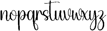 Elegant Embroidery Regular otf (400) Font LOWERCASE