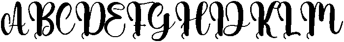 Elegant Regular otf (400) Font UPPERCASE