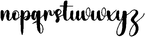 Elegant Regular otf (400) Font LOWERCASE