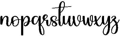 Elegant Regular otf (400) Font LOWERCASE