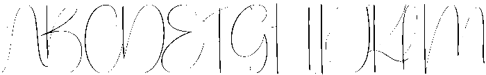 Elegant Regular otf (400) Font UPPERCASE